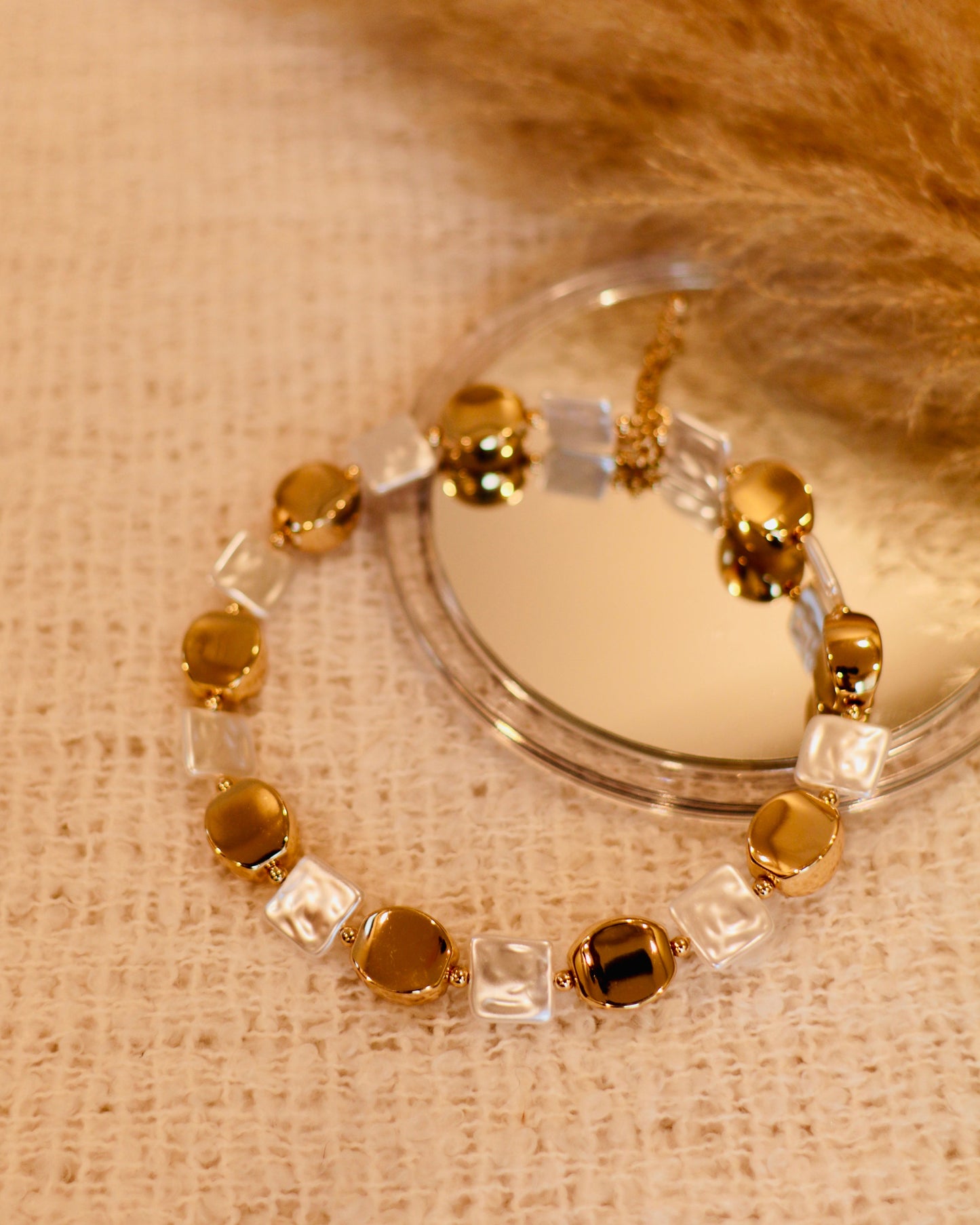 Anti Tarnish Golden Hasli Choker Necklace