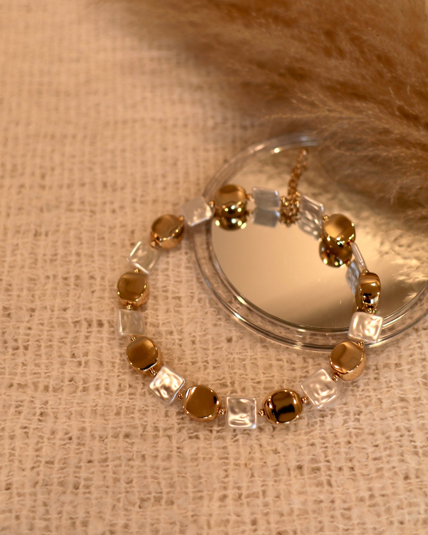 Anti Tarnish Golden Hasli Choker Necklace