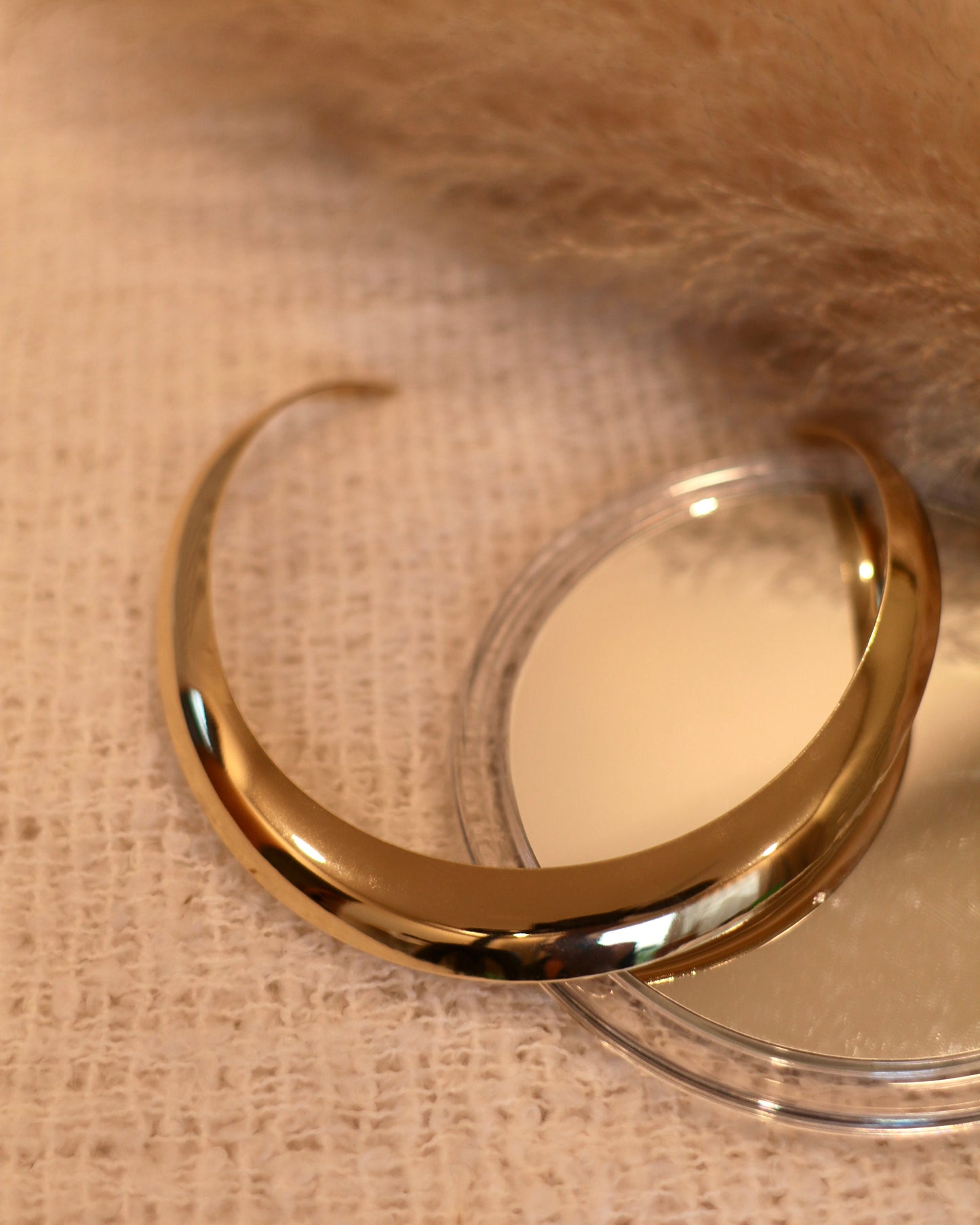 Bold Gold Cuff Choker Necklace