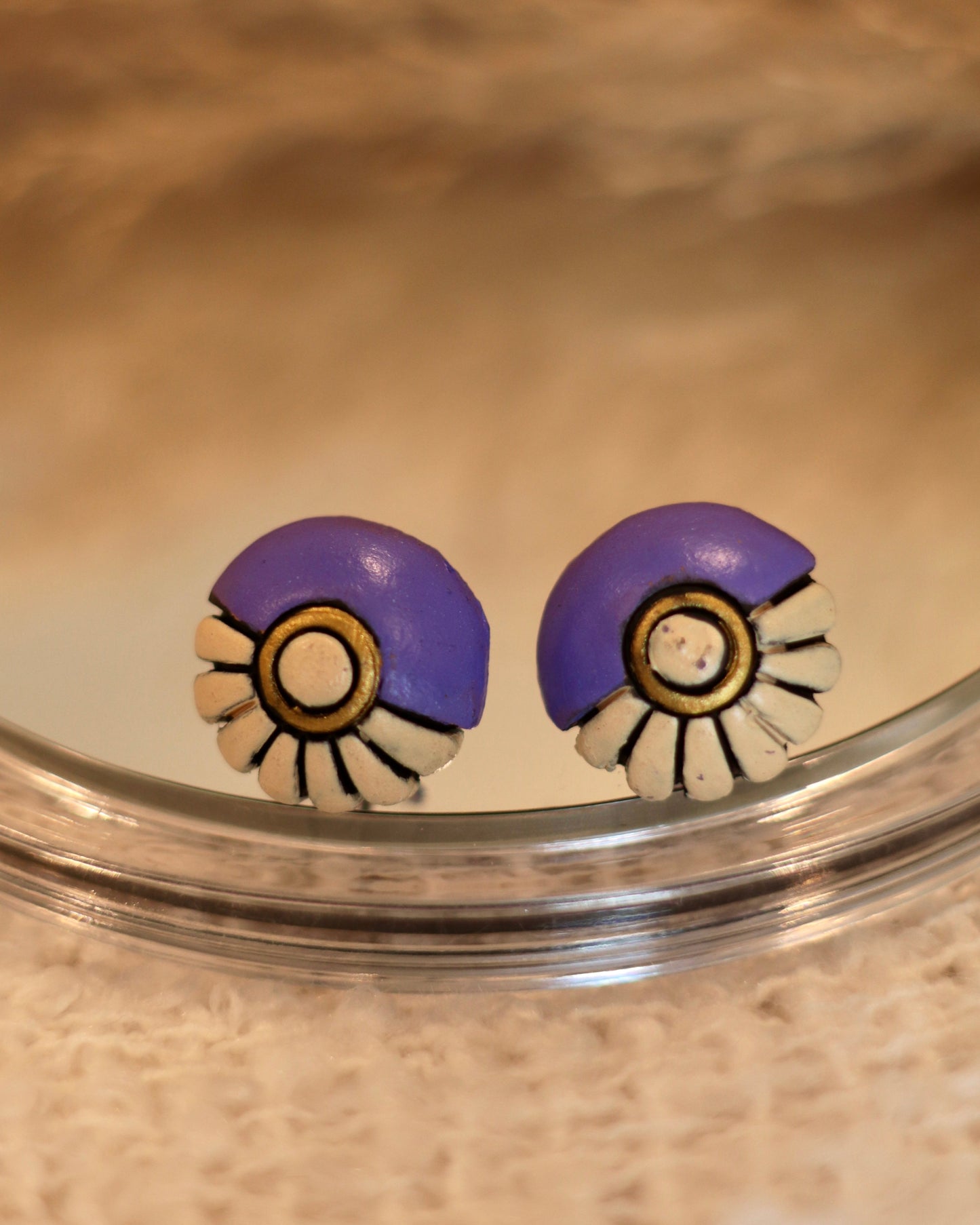 Handmade Artisan Terracotta Stud Earrings