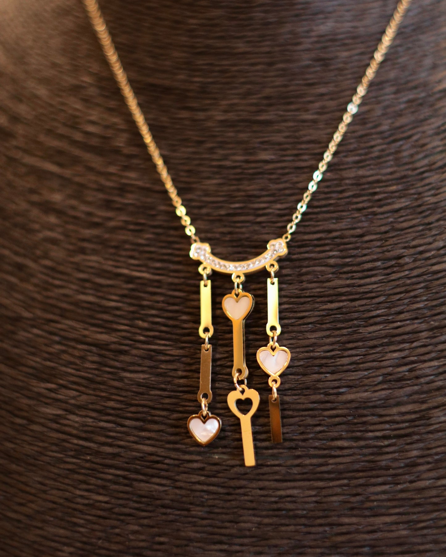 Key to My Heart Dainty Charm Necklace