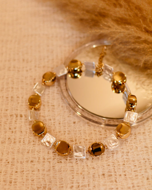 Anti Tarnish Golden Hasli Choker Necklace