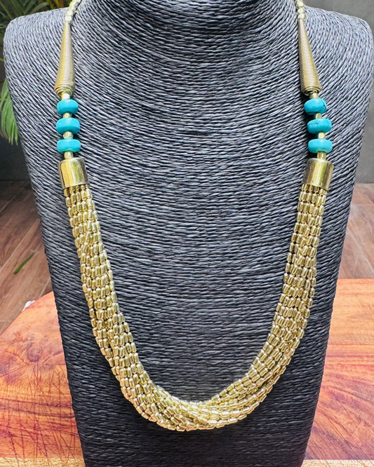 Beautiful 17-Strand Glass Seed Beads Necklace